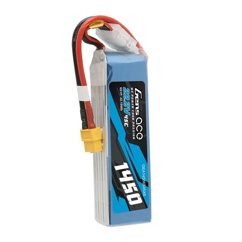 Gens Ace baterija LiPo 1450mAh 22.2V 45C 6S1P kaina ir informacija | Akumuliatoriai | pigu.lt