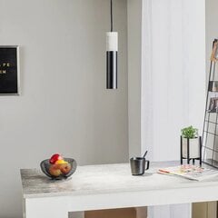 SOLLUX подвесной светильник Tube, бетон, черный, 1 лампа цена и информация | Люстры | pigu.lt