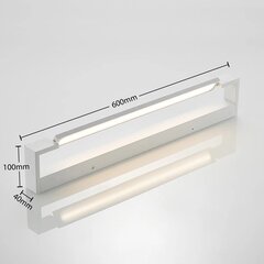 Настенный светильник Archchio Jora LED, IP44, белый, 60 см цена и информация | Потолочные светильники | pigu.lt