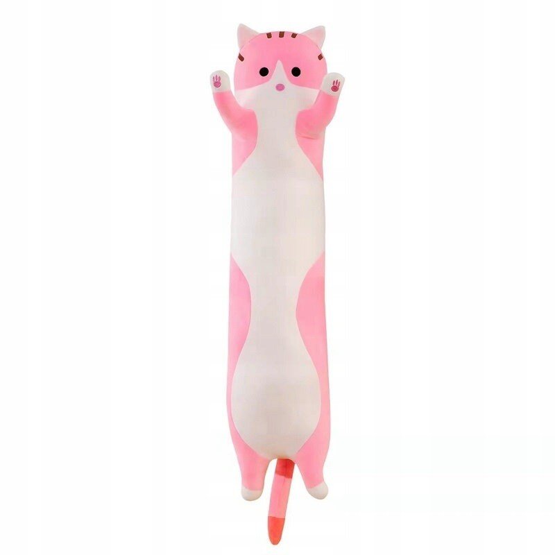 Mielas pliušinis žaislas katė - pagalvė, rožinė kaina ir informacija | Minkšti (pliušiniai) žaislai | pigu.lt