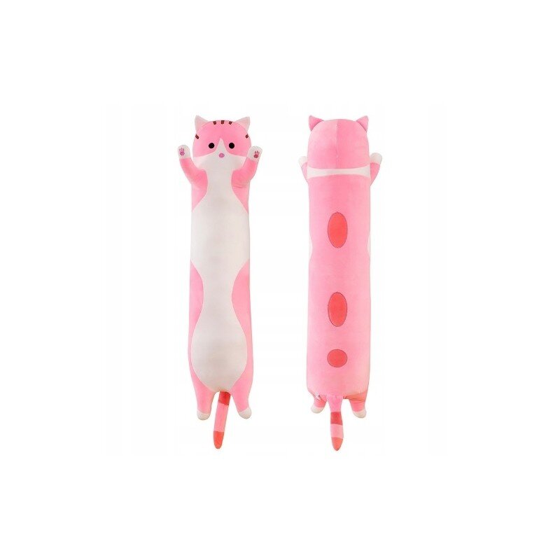 Mielas pliušinis žaislas katė - pagalvė, rožinė kaina ir informacija | Minkšti (pliušiniai) žaislai | pigu.lt