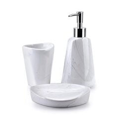 Набор принадлежностей для ванны Bathlab Odette, белый цена и информация | Аксессуары для ванной комнаты | pigu.lt
