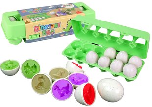 Dinozaurų formų rūšiuoklis Kiaušiniai kaina ir informacija | Lavinamieji žaislai | pigu.lt