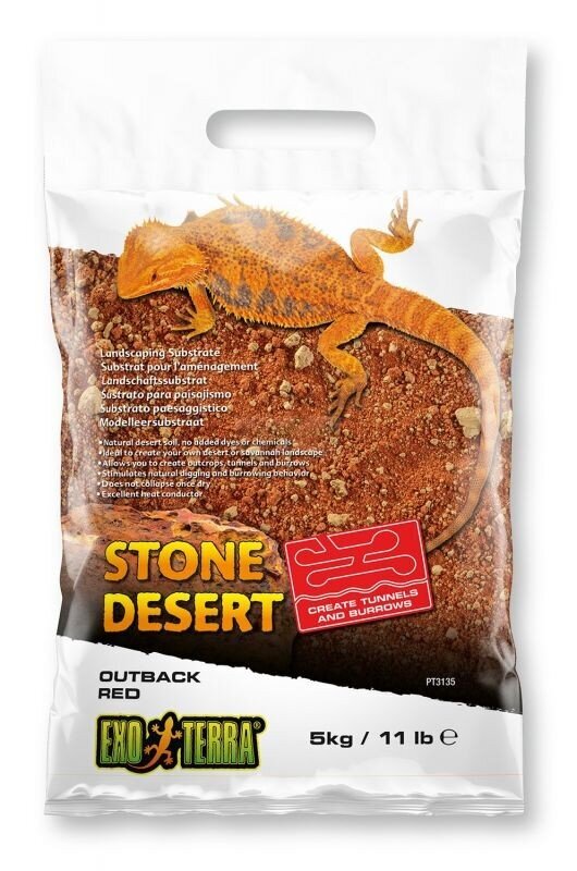 Substratas terariumui Exo Terra Stone Desert, 5 kg kaina ir informacija | Prekės egzotiniams gyvūnams  | pigu.lt