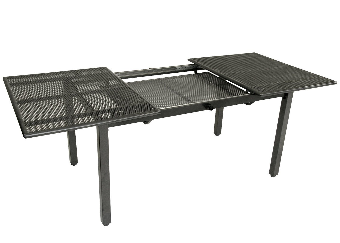 Metalinis išskleidžiamas stalas Toulouse, pilkas kaina ir informacija | Lauko stalai, staliukai | pigu.lt