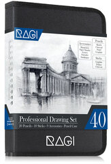 Pieštukų rinkinys, RAGI, 40 vnt. цена и информация | Принадлежности для рисования, лепки | pigu.lt