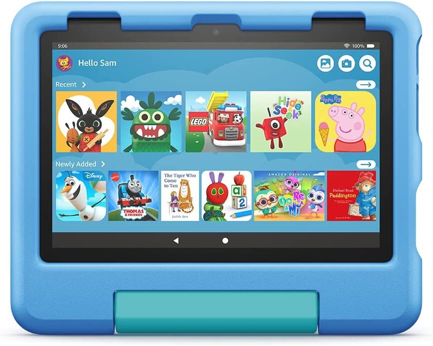 Plančetinis kompiuteris Amazon Fire HD 8 Kids 2022 32gb Blue цена и информация | Planšetiniai kompiuteriai | pigu.lt