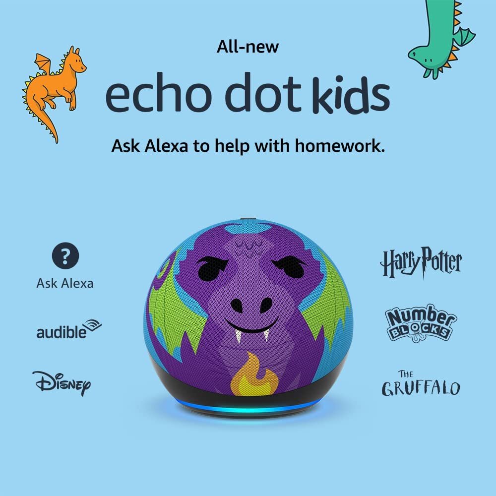 Echo dot 5 Kids 2022 kaina ir informacija | Garso kolonėlės | pigu.lt