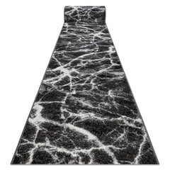 Rugsx ковровая дорожка BCF Morad Marmur, антрацит / чёрная, 90 см цена и информация | Ковры | pigu.lt