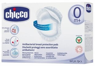 CHICCO Антибактериальные подушечки для кормящих мам, 60шт цена и информация | Chicco Товары для мам | pigu.lt