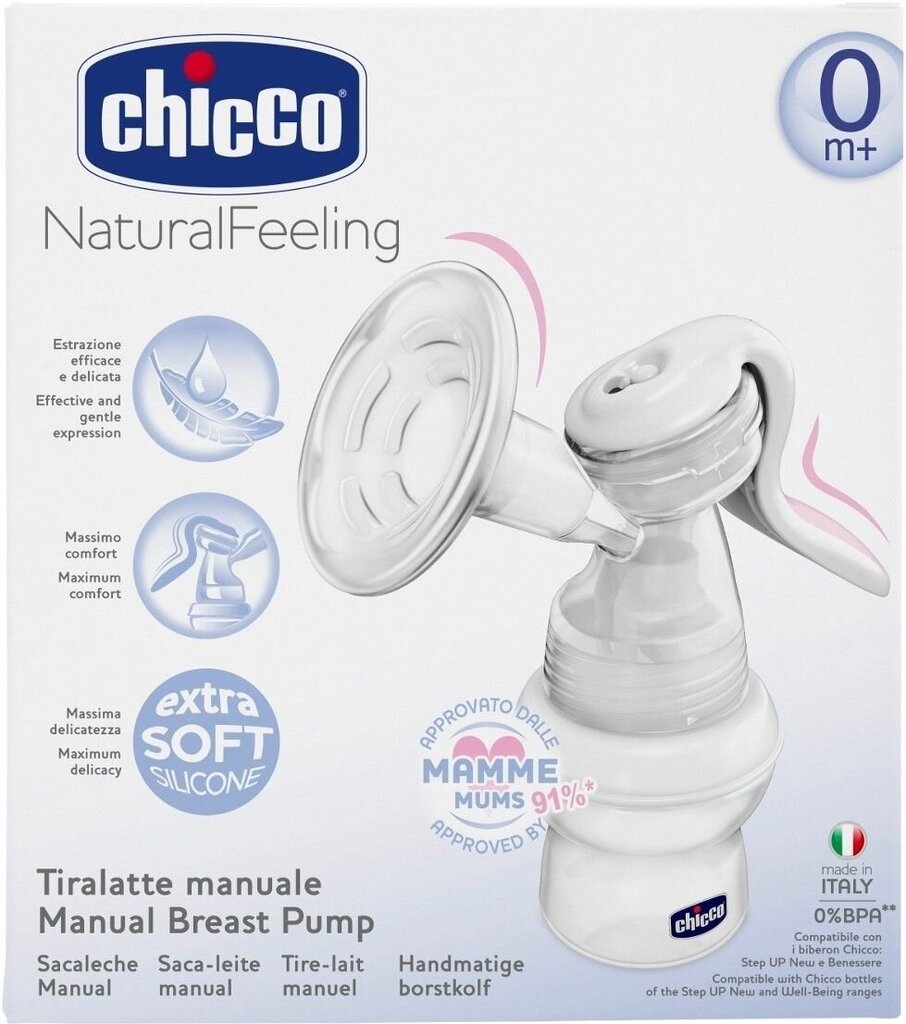 Rankinis pientraukis Chicco Natural Feeling цена и информация | Pientraukiai | pigu.lt