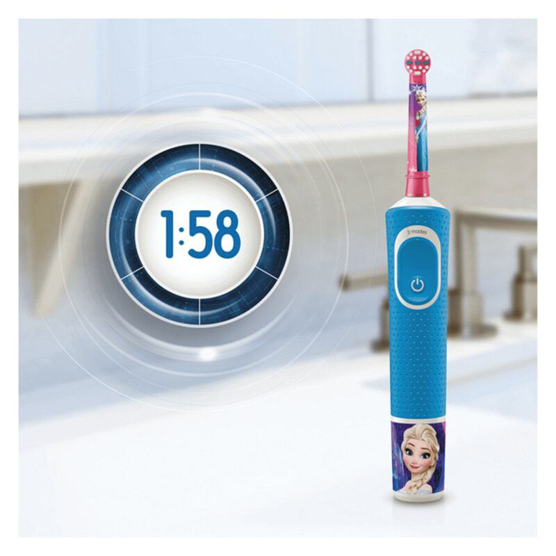 Elektrinis dantų šepetėlis Frozen Oral-B D12 Vitality цена и информация | Elektriniai dantų šepetėliai | pigu.lt