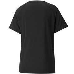 Puma Evostripe Tee moteriški marškinėliai juodi 589143 01 kaina ir informacija | Sportinė apranga moterims | pigu.lt