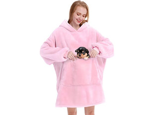 Большой джемпер в клетку XXL розовый цена и информация | Оригинальные свитеры | pigu.lt