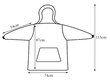 Didelis džemperis - pledas XXL juodas kaina ir informacija | Originalūs džemperiai | pigu.lt
