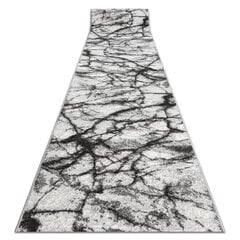 Rugsx ковровая дорожка BCF Morad Marmur, антрацит / чёрная, 90 см цена и информация | Ковры | pigu.lt