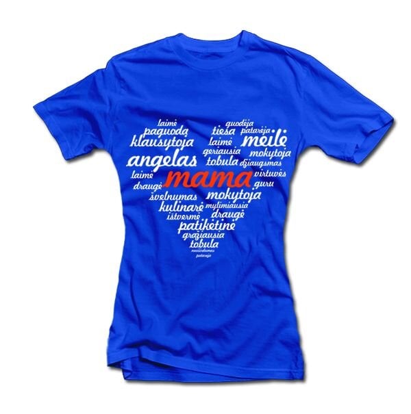 Moteriški marškinėliai "Mama" kaina ir informacija | Originalūs marškinėliai | pigu.lt