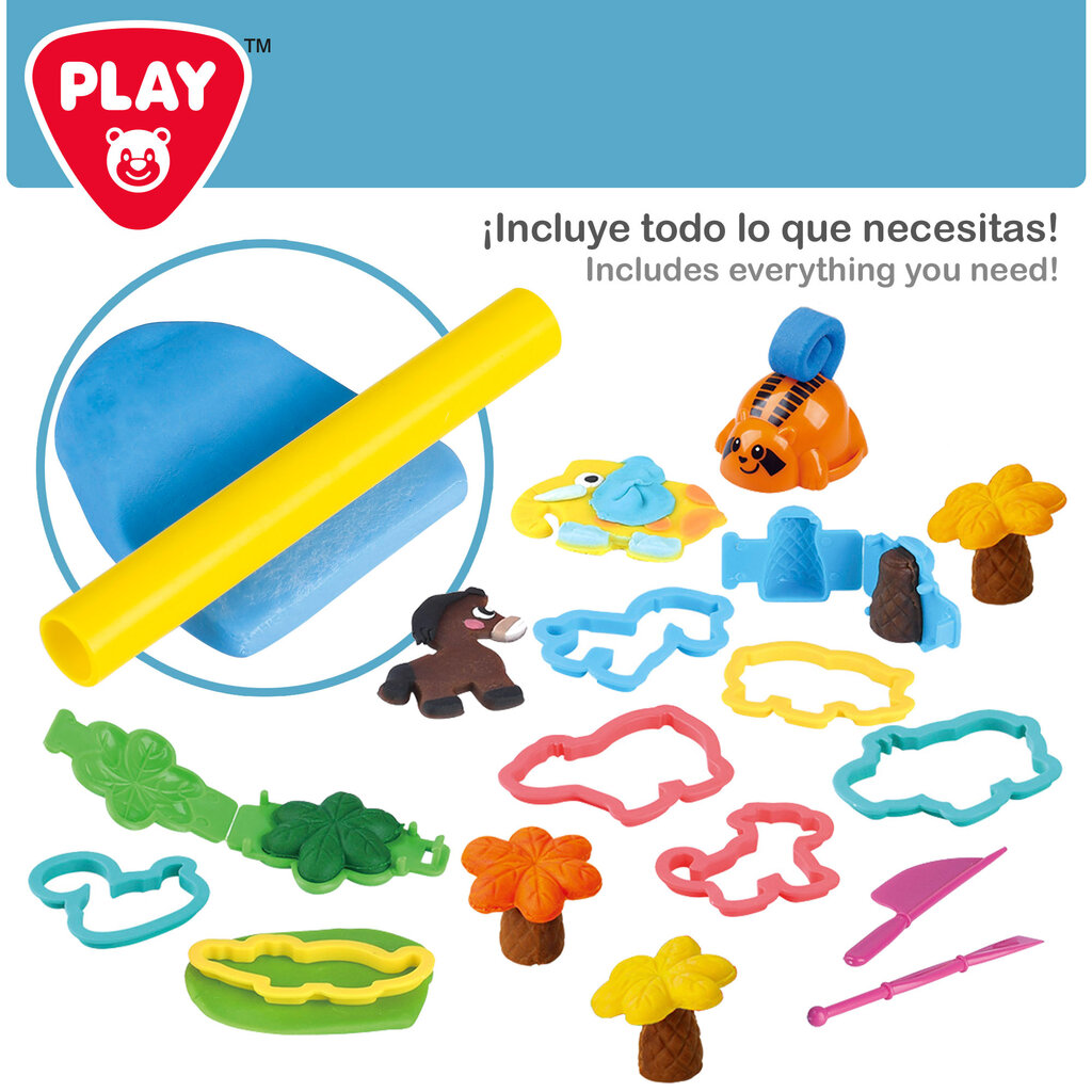 Plastilino rinkinys Gyvūnų sala kaina ir informacija | Lavinamieji žaislai | pigu.lt