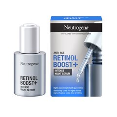 Intensyvus naktinis veido serumas Neutrogena Retinol Boost+ 30 ml kaina ir informacija | Veido aliejai, serumai | pigu.lt