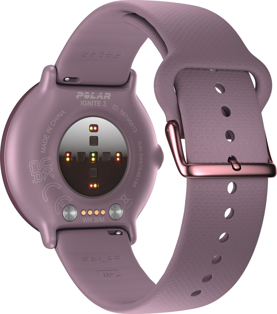 Polar Ignite 3 S-L Purple kaina ir informacija | Išmaniosios apyrankės (fitness tracker) | pigu.lt