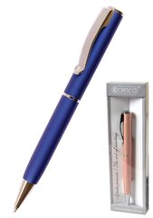 Ручка шариковая ASTON, Cresco, матовая синяя сп. корпус, поворотный, в подарочной упаковке цена и информация | Письменные принадлежности | pigu.lt