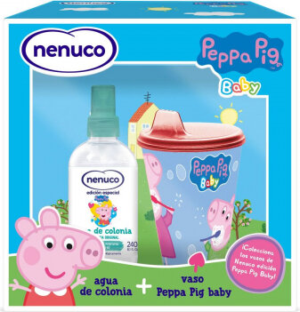 Rinkinys Nenuco Peppa Pig vaikams: odekolonas EDC, 240 ml + stiklinė kaina ir informacija | Kvepalai vaikams | pigu.lt