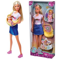 Кукла Штеффи с колыбелью, SIMBA цена и информация | Игрушки для девочек | pigu.lt