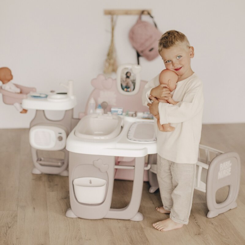 Didelis kūdikio kampelis Baby Nurse, Smoby kaina ir informacija | Žaislai mergaitėms | pigu.lt