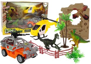Didelis Juros periodo dinozaurų rinkinys su transporto priemonėmis kaina ir informacija | Žaislai berniukams | pigu.lt