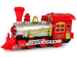 Kalėdinis traukinukas su šviesos ir garso efektais, raudonas kaina ir informacija | Žaislai berniukams | pigu.lt