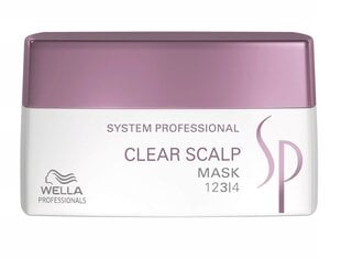 Маска для волос против перхоти Wella Professionals SP Clear Scalp, 200 мл цена и информация | Средства для укрепления волос | pigu.lt