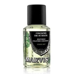 Burnos skalavimo skystis Marvis Mouthwash strong Mint, 30 ml kaina ir informacija | Dantų šepetėliai, pastos | pigu.lt