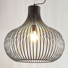 Подвесной светильник Lindby Frances, коричневый, 1 лампочка, Ø 60 см цена и информация | Люстры | pigu.lt