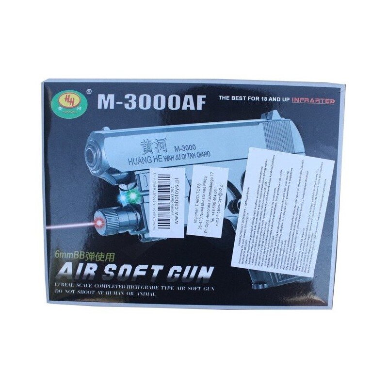 Airsoft pistoletas su lazeriniu taikikliu A151 цена и информация | Žaislai berniukams | pigu.lt