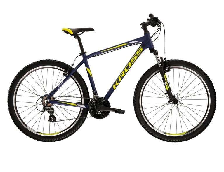 Kalnų dviratis Kross 26", mėlynas kaina ir informacija | Dviračiai | pigu.lt
