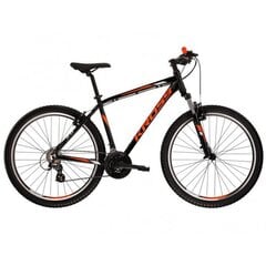 Kalnų dviratis Kross 26", juodas kaina ir informacija | Dviračiai | pigu.lt
