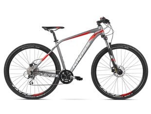 Kalnų dviratis Kross Level 2.0, 27.5", M, pilkas kaina ir informacija | Dviračiai | pigu.lt