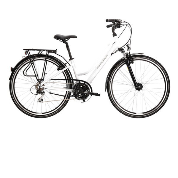 Kalnų dviratis Kross 28'', baltas kaina ir informacija | Dviračiai | pigu.lt