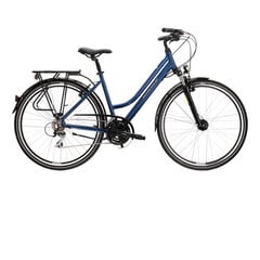 Kalnų dviratis Kross 28", mėlynas kaina ir informacija | Dviračiai | pigu.lt