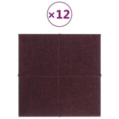 Sienų plokštės, violetinės, 12 vnt., 30x30 cm., 1,08m² kaina ir informacija | Lubų, sienų dekoro elementai | pigu.lt