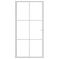 Stiklinės ir aliuminės vidaus durys, baltos, 102,5 x 201,5 cm. kaina ir informacija | Vidaus durys | pigu.lt