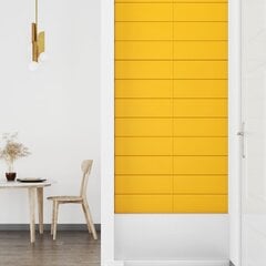 Sienų plokštės, geltonos, 12 vnt., 90x15 cm., 1,62m² kaina ir informacija | Lubų, sienų dekoro elementai | pigu.lt
