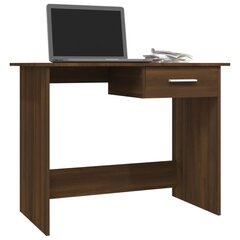 Rašomasis stalas 100x50x76cm, tamsiai rudas kaina ir informacija | Kompiuteriniai, rašomieji stalai | pigu.lt
