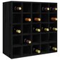 Vyno spintelė, juoda, 56x25x56cm kaina ir informacija | Virtuvinės spintelės | pigu.lt