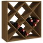 Vyno spintelė, medaus ruda, 62x25x62cm цена и информация | Virtuvinės spintelės | pigu.lt