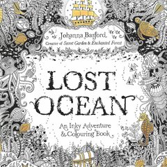 Spalvinimo knygelė Lost Ocean Mandala, Ragi, 24 psl. цена и информация | Книжки - раскраски | pigu.lt