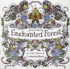 Spalvinimo knygelė Enchanted Forest Mandala, Ragi, 24 psl. kaina ir informacija | Spalvinimo knygelės | pigu.lt