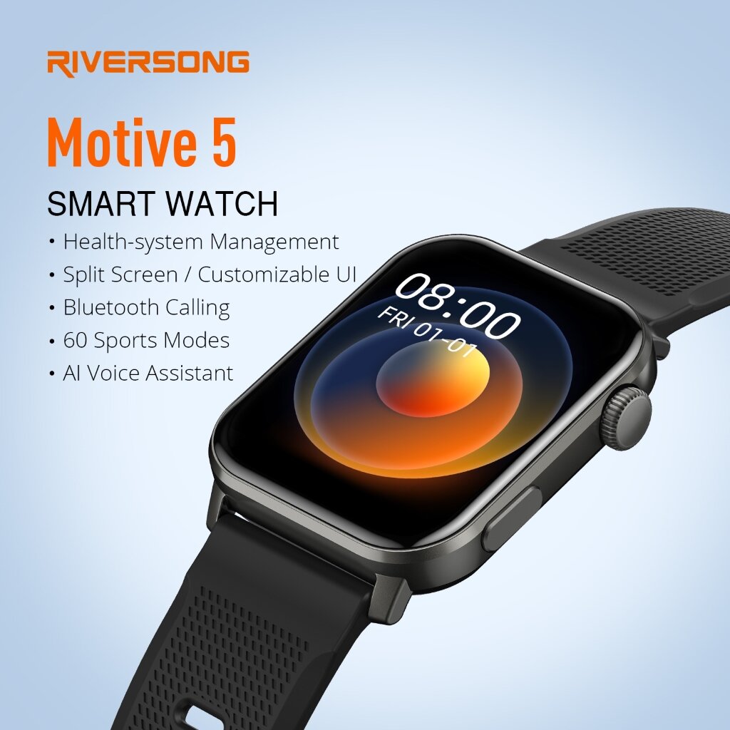 Riversong Motive 5 SW50 Dark Grey kaina ir informacija | Išmanieji laikrodžiai (smartwatch) | pigu.lt