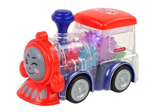 Linksmas traukinukas su šviesomis kaina ir informacija | Žaislai kūdikiams | pigu.lt