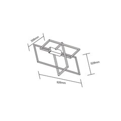 Рамка 3D 4000K черная цена и информация | Люстры | pigu.lt